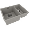 Мойка кухонная LEMARK SINARA 550,2-U грей 9910081